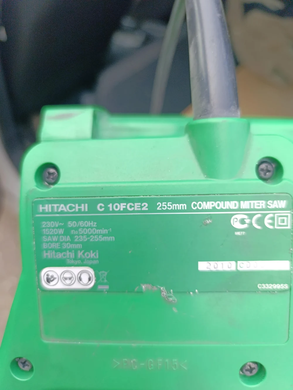 Перемотка якоря торцовочной пилы Hitachi C10FCE2 1520 ватт